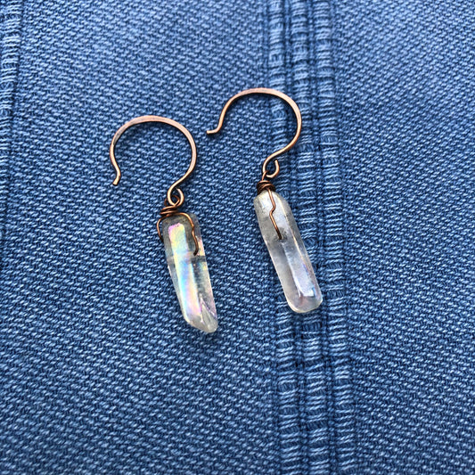 Rainbow Crystal Shard Earrings